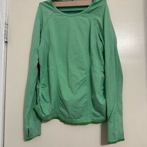 Athleta Mint Long Sleeve Top size XL